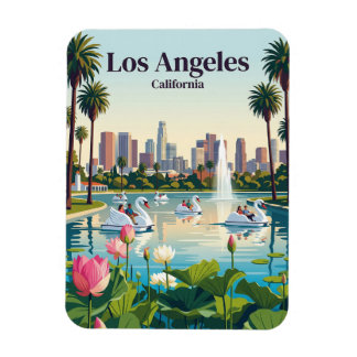 Echo Park Lake California Magnet