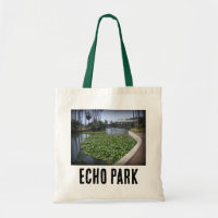 Echo Park Lake in Los Angeles, California