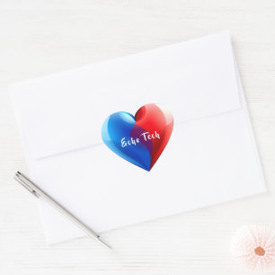 Echo Tech- Cardiac Sonographer Heart Sticker