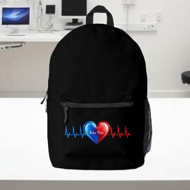 Echo Tech-Cardiac Sonographer Printed Backpack (Echo Tech-Cardiac Sonographer Printed Backpack)