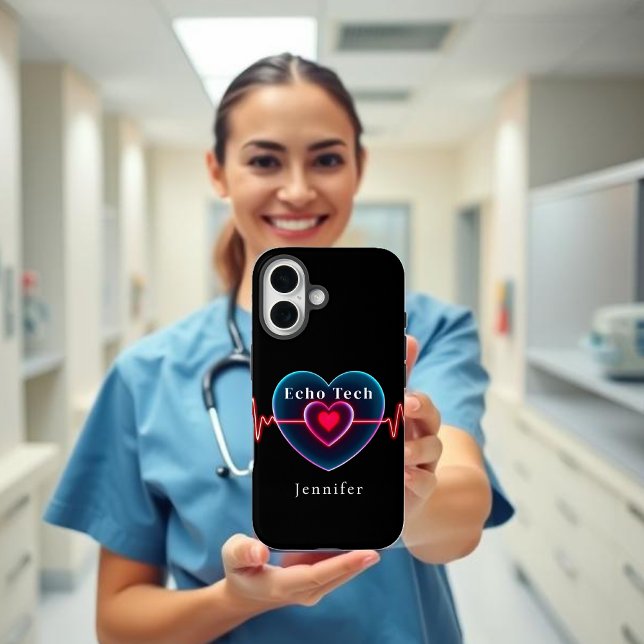 Echo Tech Heartbeat | Heart with EKG Case-Mate iPhone Case (Echo Tech Heartbeat | Heart with EKG Case-Mate iPhone Case)