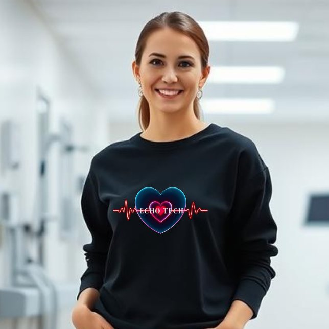Echo Tech | Heartbeat | Heart with EKG Sweatshirt (Echo Tech | Heartbeat | Heart with EKG sweatshirt
)