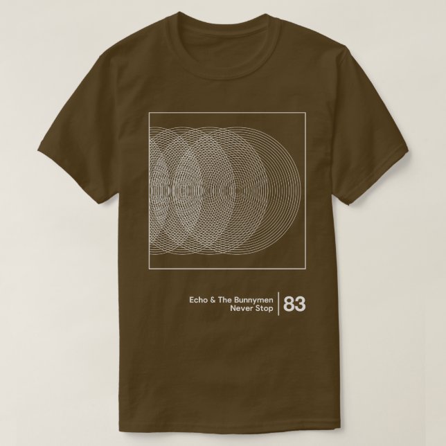 Echo The Bunnymen Minimalist Style Graphic Artwork T-Shirt (Design Front)