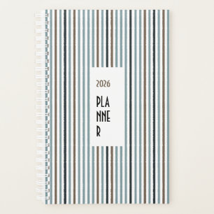 Echo Trails 2026 Planner – Blue Stripes