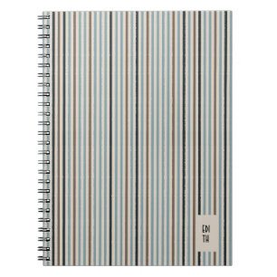 Echo Trails Blue/Natural Striped Journal