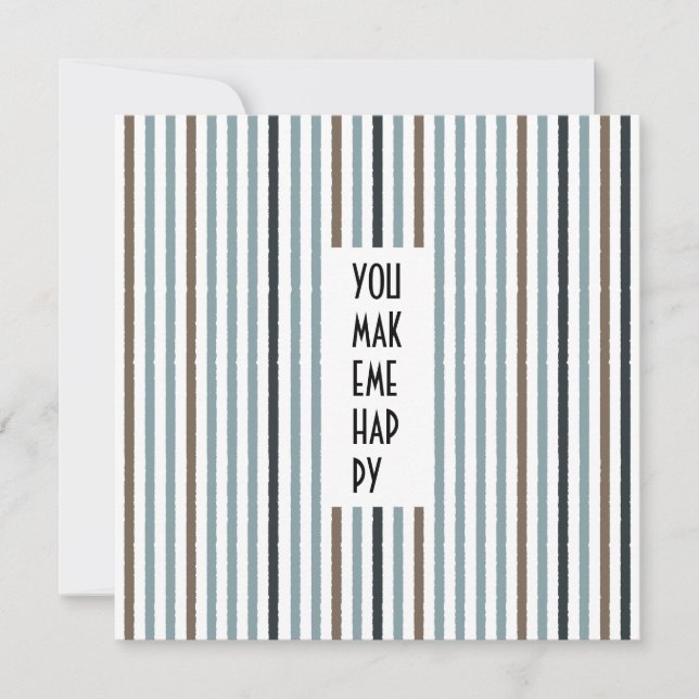 Echo Trails Custom Card – Blue and Neutral Stripes (Front)