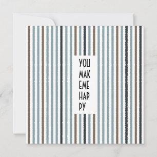 Echo Trails Custom Card – Blue and Neutral Stripes