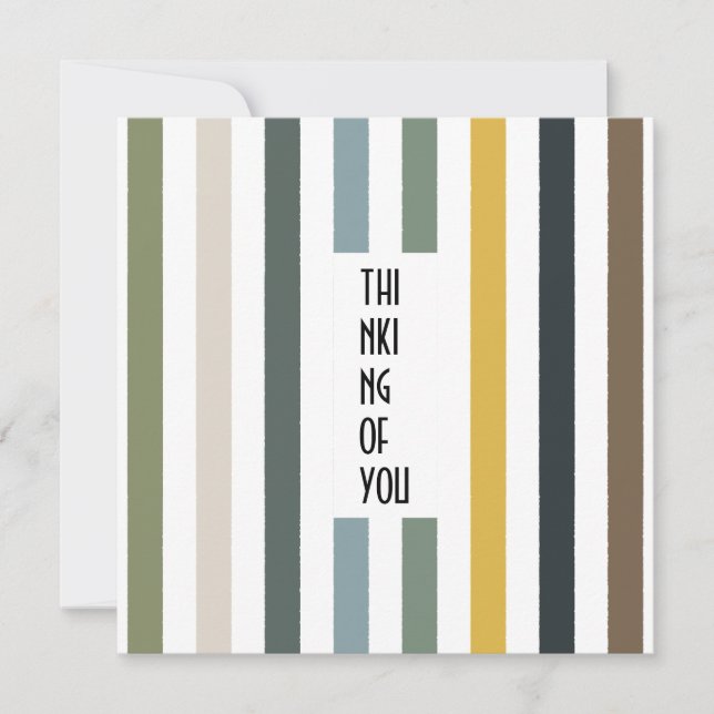 Echo Trails Custom Card – Blue/Green Hues Stripes (Front)