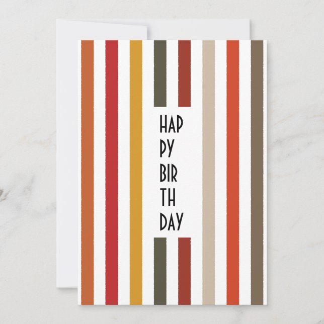 Echo Trails Custom Card – Earthy Hues Stripes (Front)