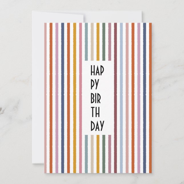 Echo Trails Custom Card – Multicolor Stripes (Front)