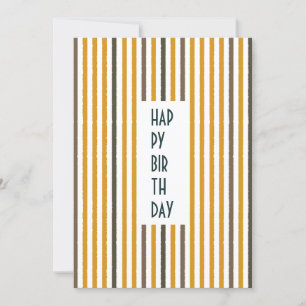 Echo Trails Custom Card – Mustard Stripes