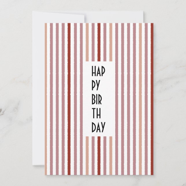 Echo Trails Custom Card – Pink Stripes (Front)