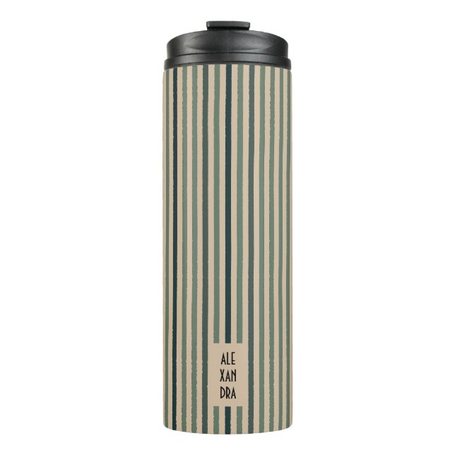 Echo Trails Custom Thermal Tumbler – Matcha Green (Front)