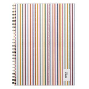 Echo Trails Multicolor Striped Journal