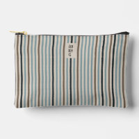 Echo Trails Stripes Accessory Pouch – Blue/Natural