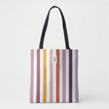 Echo Trails Tote Bag – Pink Hues Stripes