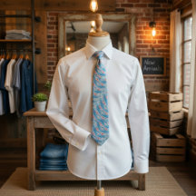 Echoed Waves Tie