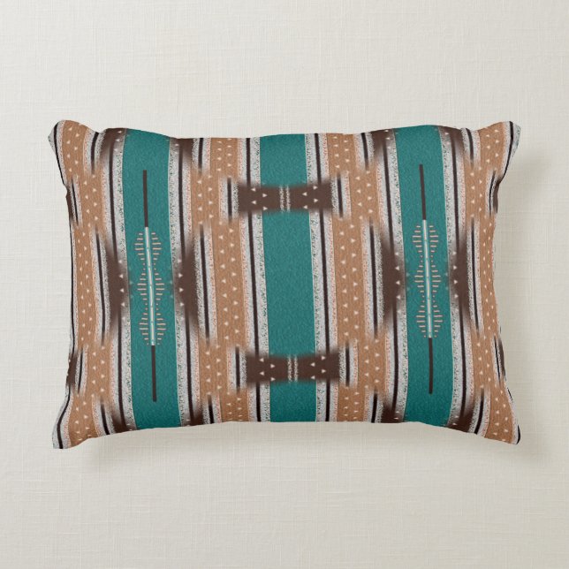 Echoes Accent Cotton Pillow 12"x16" (Front)