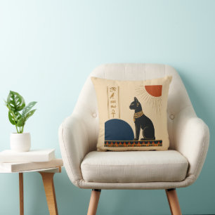 Echoes Nile Egyptian Bastet Cushion