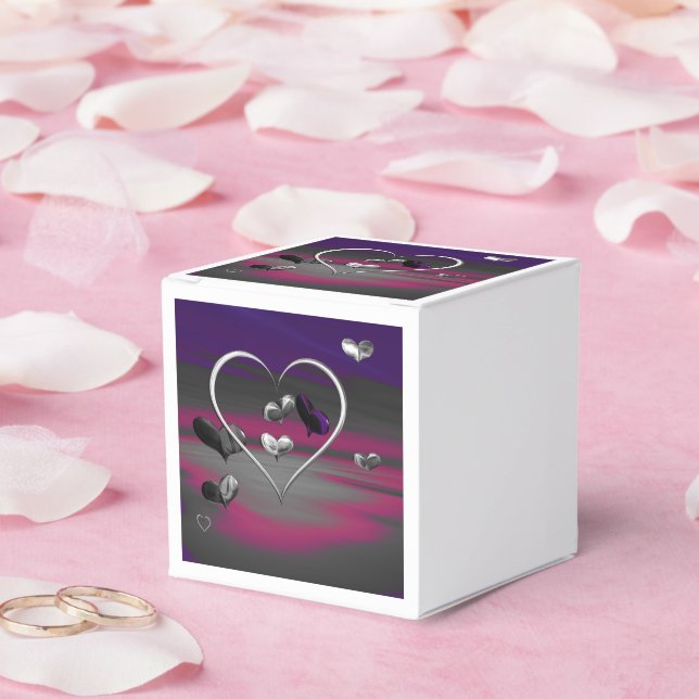 Echoes of a Metallic Romance  Favour Box (Wedding)