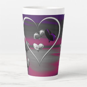 Echoes of a Metallic Romance  Latte Mug