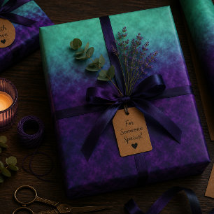 Echoes of Amethyst Tide Wrapping Paper Sheet