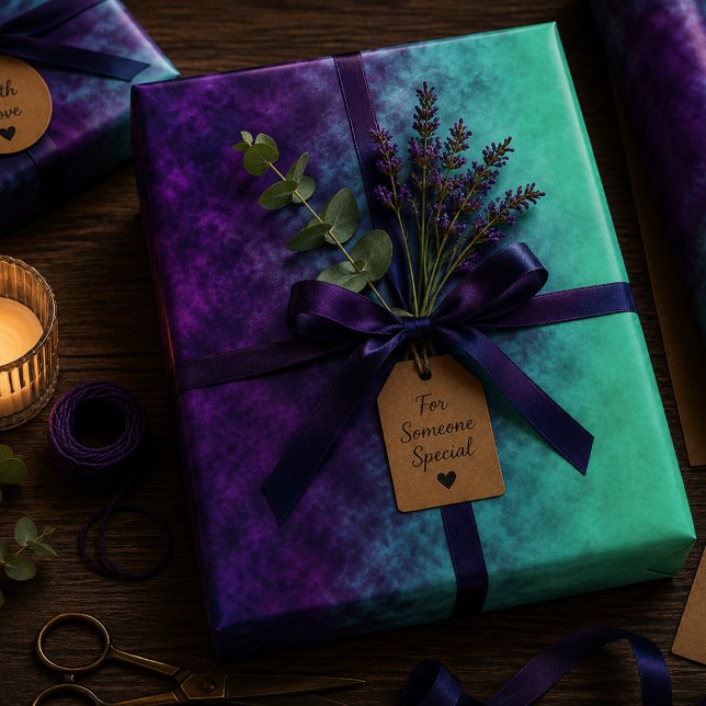 Echoes of Amethyst Tide Wrapping Paper Sheet (Creator Uploaded)