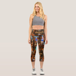 Echoes of Empowerment: March 8th Capri Leggings