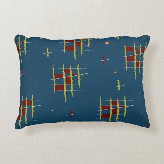 Echoes of Geometry Accent Pillow (Front)