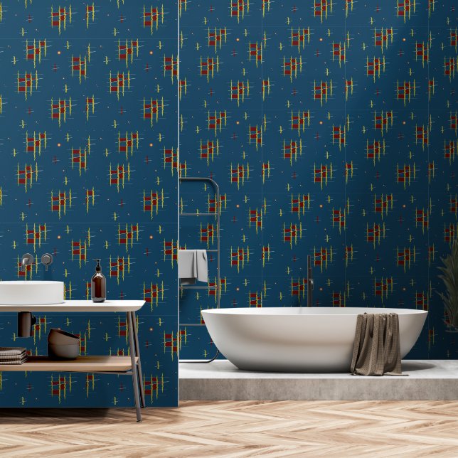 Echoes of Geometry Wallpaper (Bathroom)