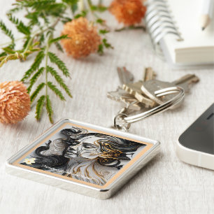 "Echoes of Gold Touch" Key Ring