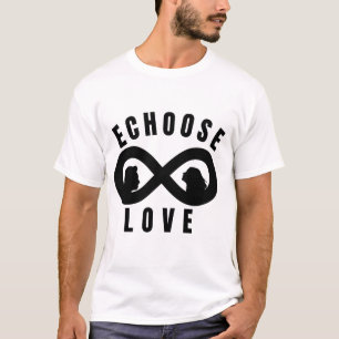 Echoes of Love Infinity Couple T-Shirt Design