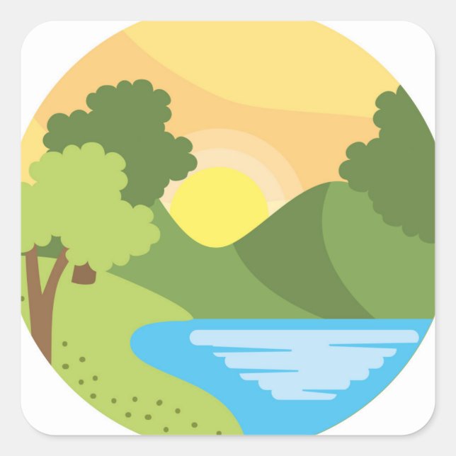 Echoes of Serenity Square Sticker (Front)