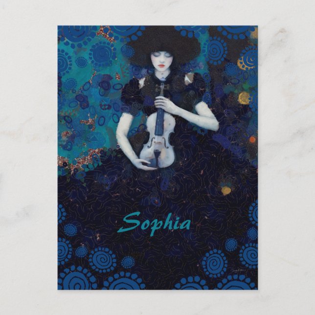 Echoes of Silence: A Violin’s Song of Healing Postcard (Front)