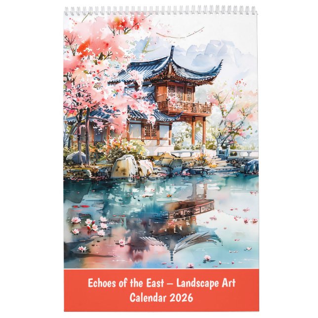 Echoes of the East – Landscape Art Calendar 2026 (Cover)