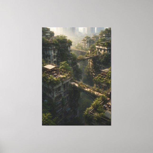 Echoes of the Green Canopy Canvas Print (Front)