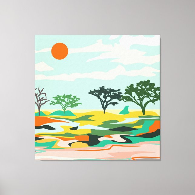 Echoes of the Sahara Canvas Print (Front)