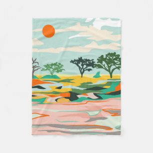 Echoes of the Sahara Fleece Blanket