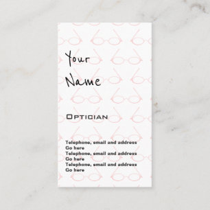 "Echoes" Optician Appointment Cards