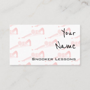 "Echoes" Snooker Business Cards