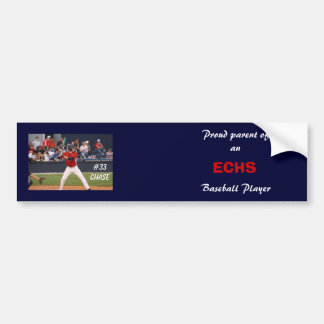 ECHS Baseball Bumper Sticker (personalised)