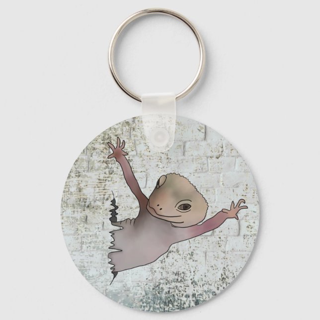 Echse im Riss Key Ring (Front)