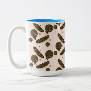  Eclair Doughnuts Cake Pops Valentine's Day   Two-Tone Coffee Mug