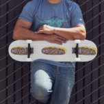 Eclair Doughnuts Watercolor Name Sprinkles Skateboard<br><div class="desc">Skateboard with Eclair Doughnut Design Pattern with hand painted doughnuts and sprinkles background design.</div>