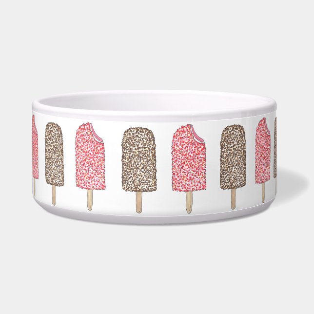 Eclair Ice Cream Popsicle Popsicles Pet Bowl (Front)