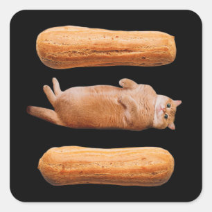Eclairs Square Sticker