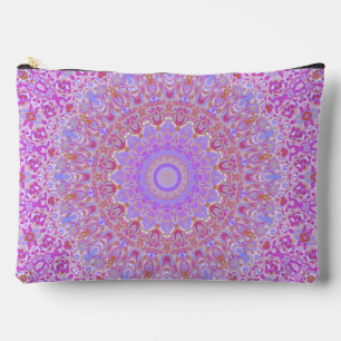 Eclectic Bohemian Intricate Colourful Funky Mandal Accessory Pouch