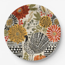 Eclectic Boho Dahlia Fall Turkey