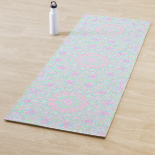 Eclectic Boho Hippie Colourful Funky Pastel Mandal Yoga Mat