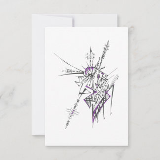 Eclectic Colourful Abstract Tribal Tattoo Art Thank You Card